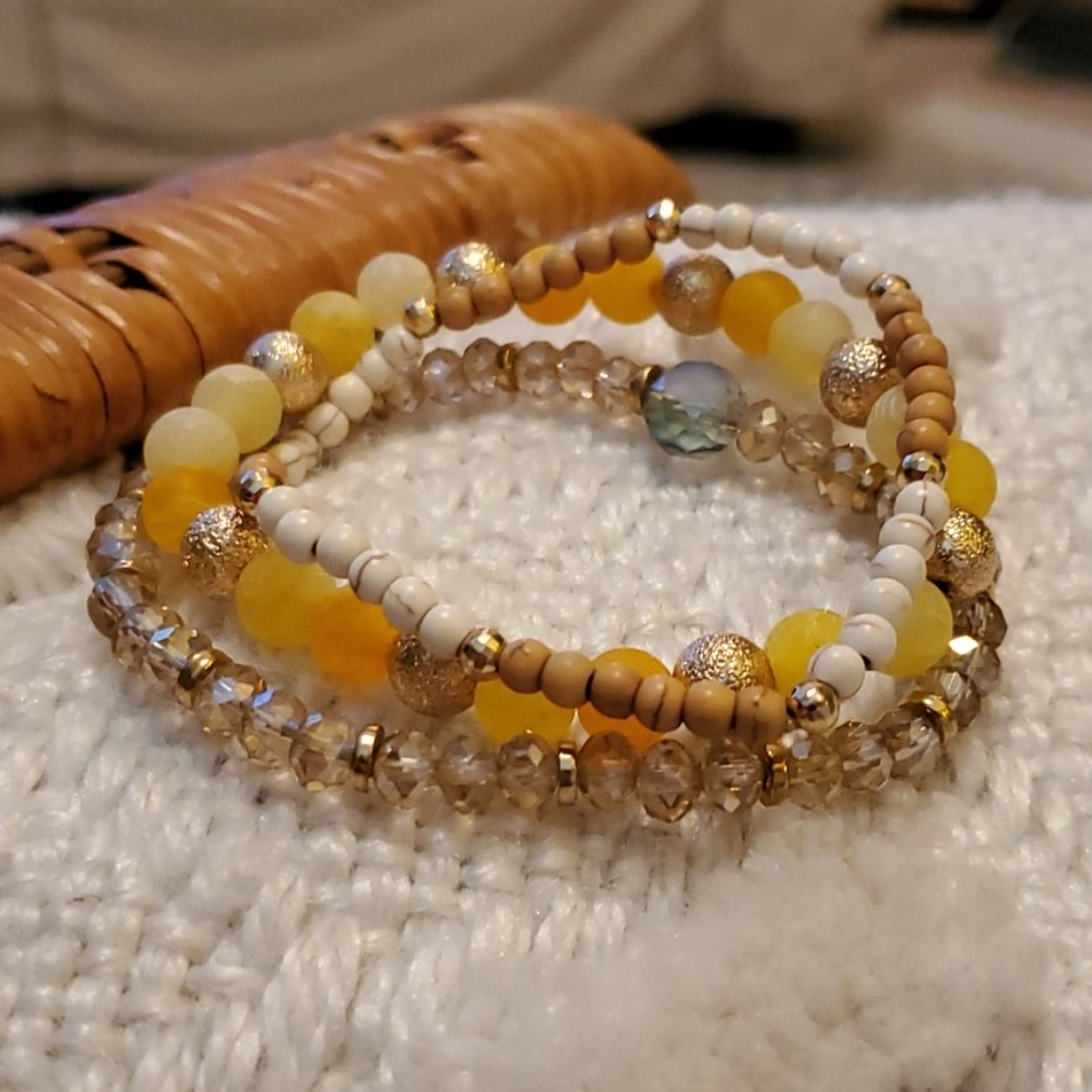 Stretch Bangle Bracelets set of 3